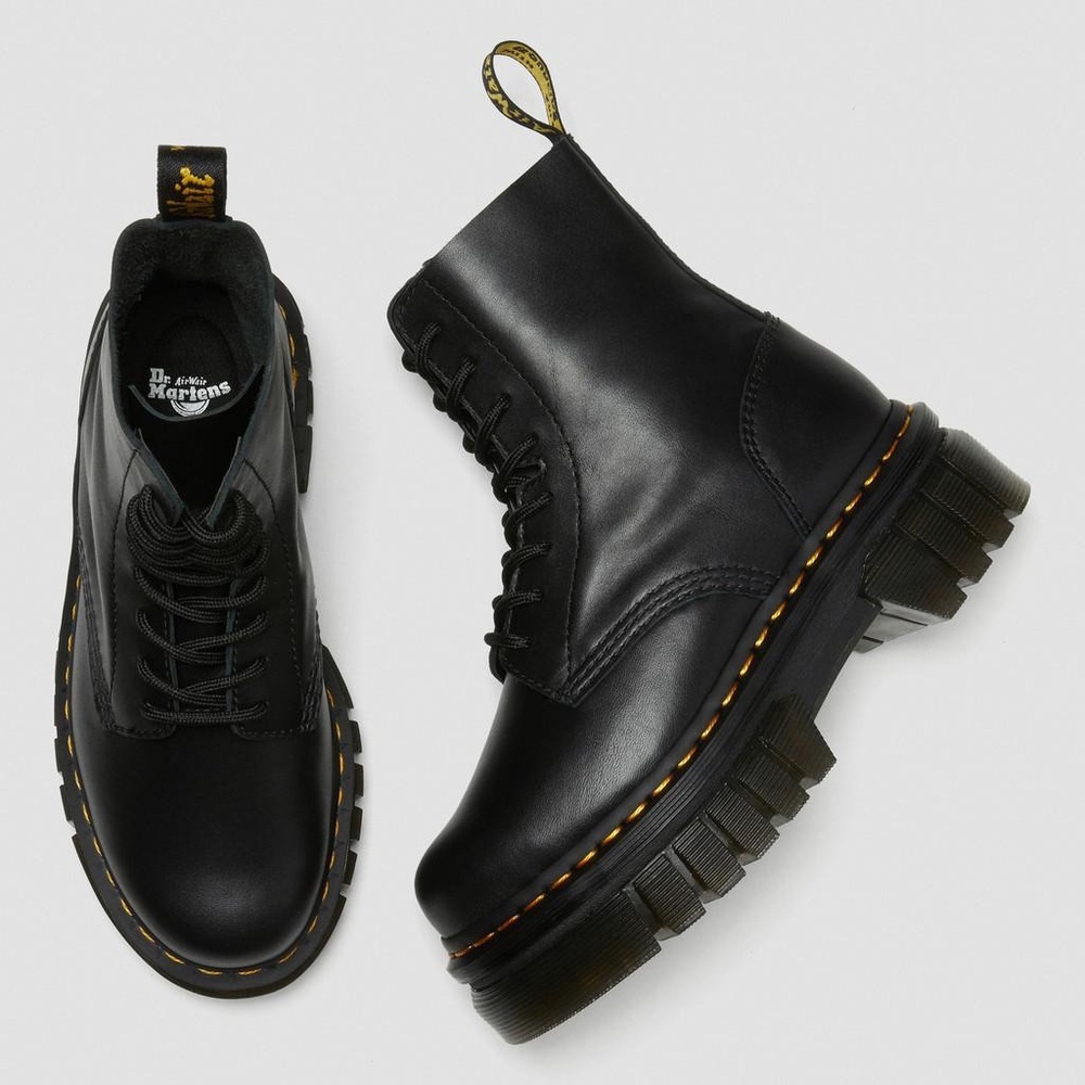 Dr. Martens Black Chunky Sole Boots - Picture 3 of 16